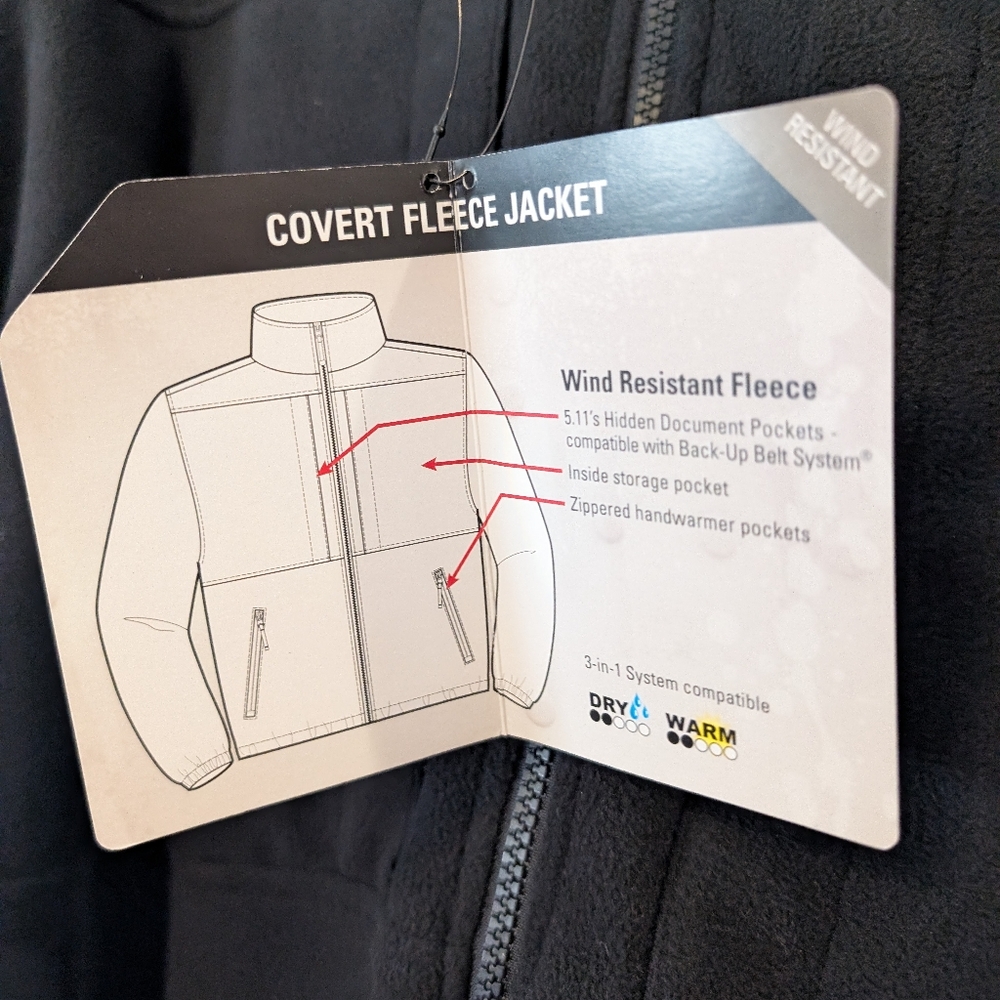 5.11 Covert Fleece Jacket - Picture 3 of 4